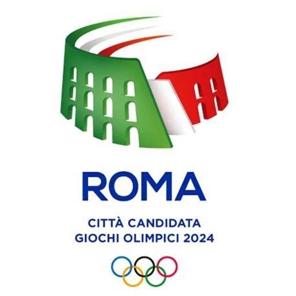 Il logo Roma Olimpiadi 2024 (Omniroma)